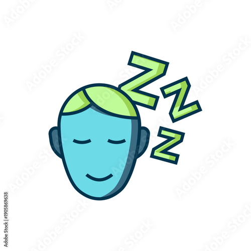 Filled outline Dreams icon isolated on white background. Sleep, rest, dream concept. Resting time and comfortable relaxation. Flat filled outline style with shadow. Vector