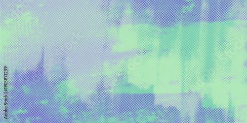 Pastel risograph texture background, analog print overlay, halftone dot riso pattern, cyan purple gradient surface, screenprint faded ink grain, abstract poster texture, vector illustration