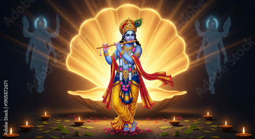 krishna bhagwan photo | cute krishna images wallpapers | little radha krishna drawing | krishna wallpaper hd 4k | krishna janmashtami | krishna jayanthi | Divine Lord Krishna Playing Flute