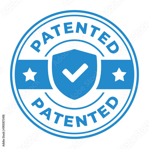 Patented Seal Icon – Official Patent Approved Badge Design