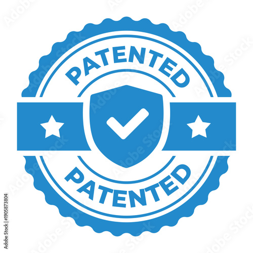 Patented Seal Icon – Official Patent Approved Badge Design