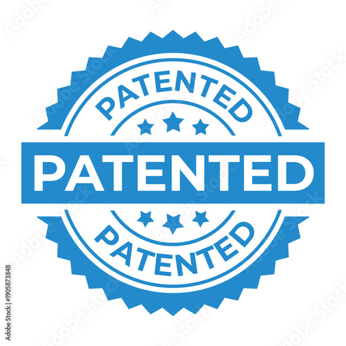 Patented Seal Icon – Official Patent Approved Badge Design