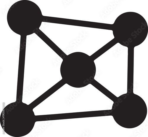 Black compass icon isolated on transparent background