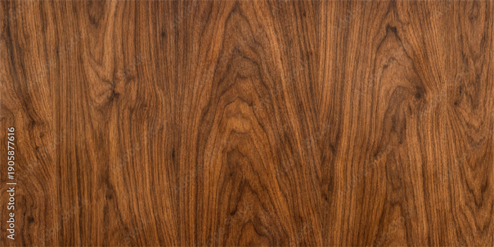 Fototapeta premium A dark brown hardwood timber plank surface features a natural grain pattern and textured oak wood material, ideal for a rustic wall panel, floor, or furniture design