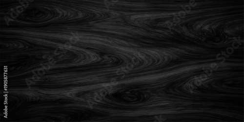 Dark black leather and fabric texture material with a wavy silk pattern design on a textured paper surface backdrop