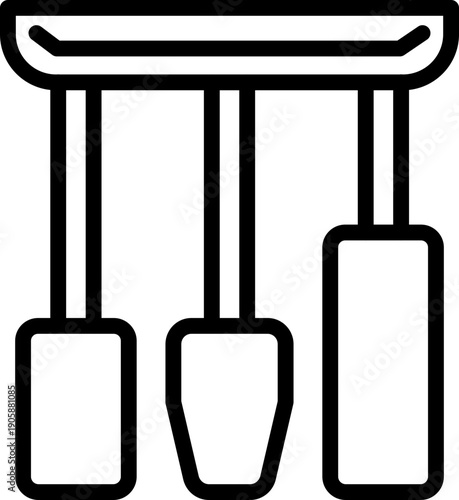 Car Pedal Foot line Icon, Vehicle Accelerator Brake Pedal Symbol, Automotive Pedal Control Icon