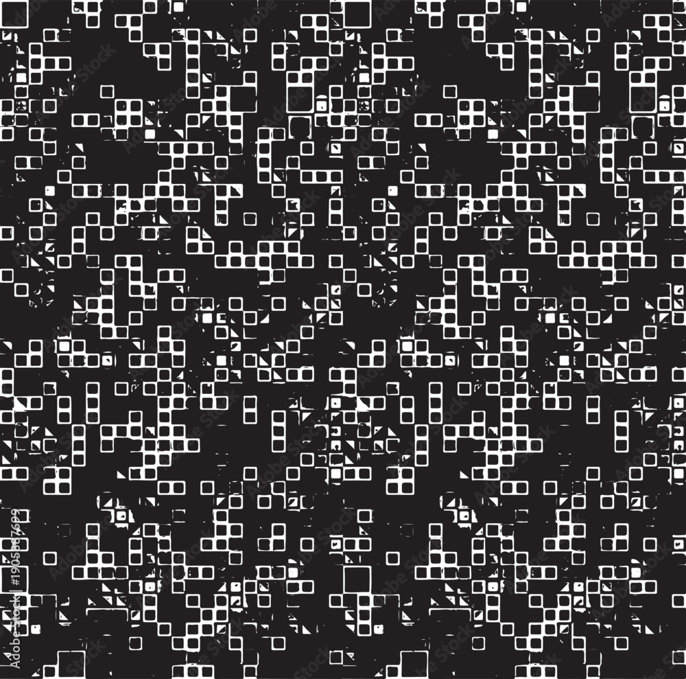 custom made wallpaper toronto digitalBlack and white geometric pattern. Tileable texture background.