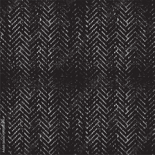 Worn down wallpaper pattern design. Broken plaster and grunge damask effect. Distressed overlay texture design. Vector illustration. Eps10.
