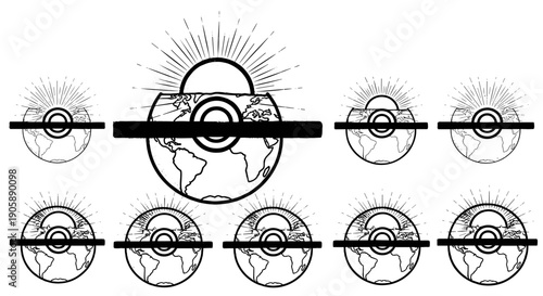Collection of target shooting and firearm aiming practice images