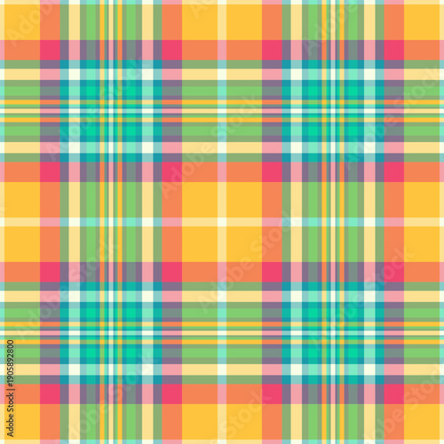 Tartan seamless textile vector features intersecting stripes for classic apparel, home decor, and timeless seasonal projects.