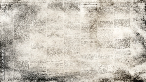 Retro grunge newspaper texture with faded ink dust particles and aged urban distressed surface Urban grunge background inspired by vintage newspaper print with worn texture faded details 