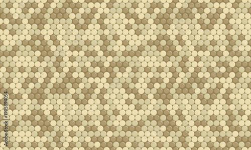 Abstract beige and tan hexagon pattern.  Modern geometric design ideal for backgrounds, website headers, or textile prints.