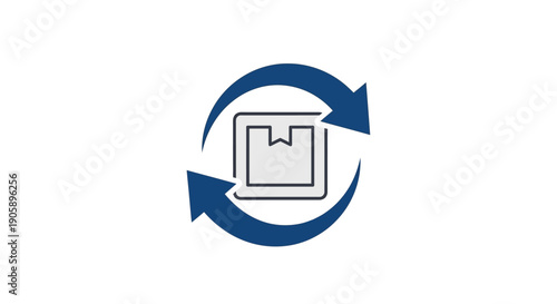 Synchronize data transfer exchange icon.