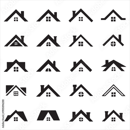 House Roof Silhouette SVG Clipart