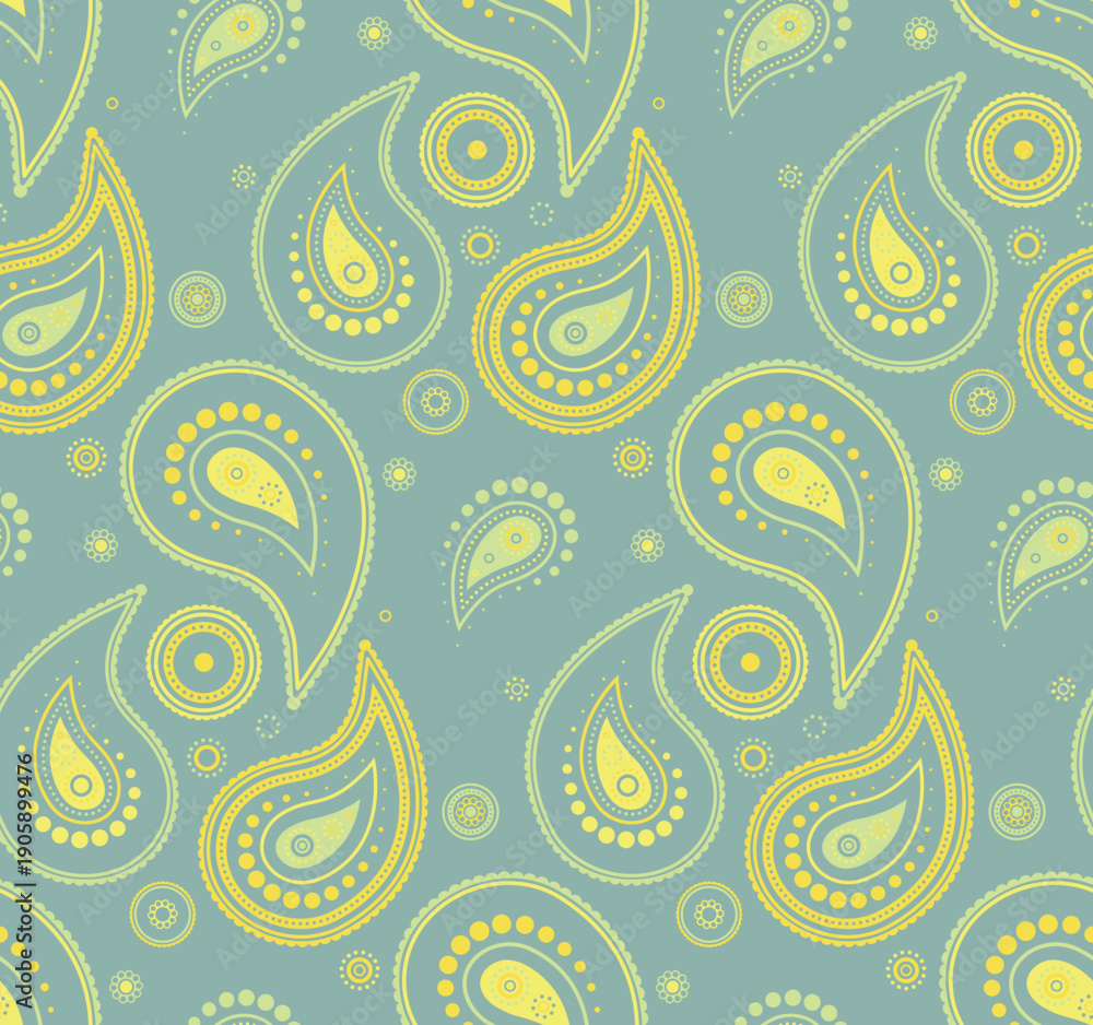 Fototapeta premium Swirl textured a blossom exotic. Shirt surreal a flower paisley. Sketching sparse on sample romance.