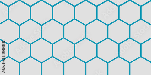 White 3d hexagonal technology vector abstract background. Blue bright energy flashes under hexagon in modern technology futuristic background vector illustration. White honeycomb texture grid.