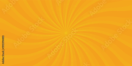 orange sun rays background design template