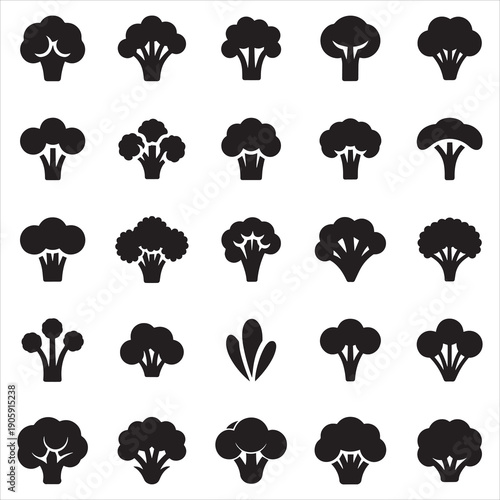Broccoli Silhouette Clip Art