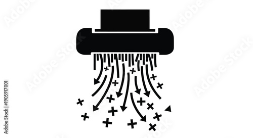 Air purifier or vent releases small crosses downward with curved arrows indicating flow.