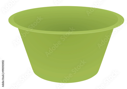 Stainless steel pot. vector illustration