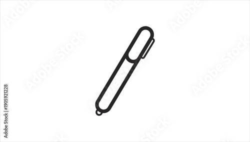 Simple black and white illustration of a paperclip on a white background.