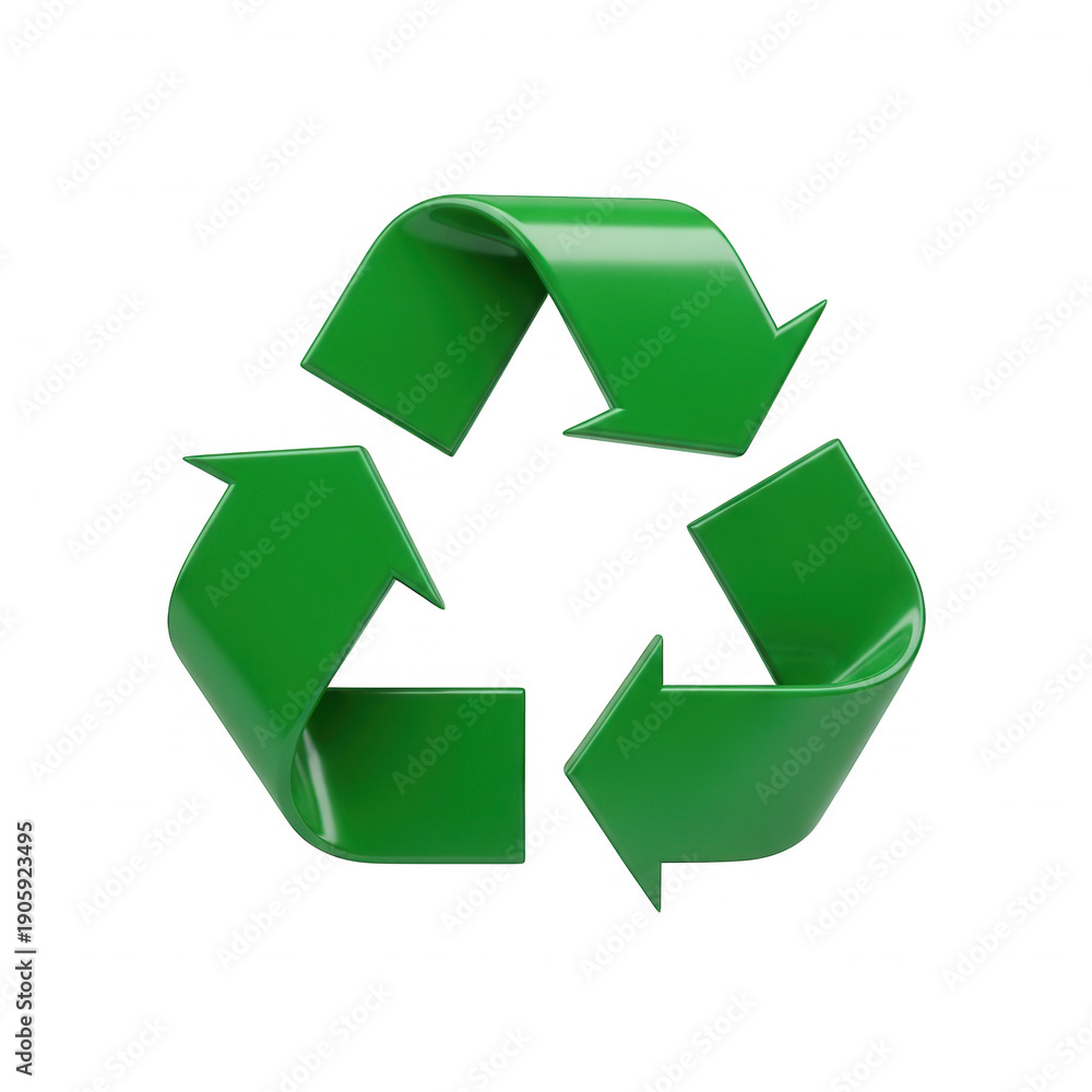 Obraz premium Green recycling symbol