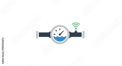 Smartwatch with WiFi Signal Icon.