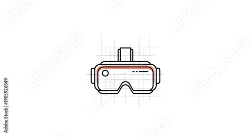 Virtual Reality Headset Device.