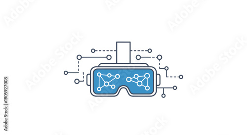 Virtual Reality Headset Device Technology.