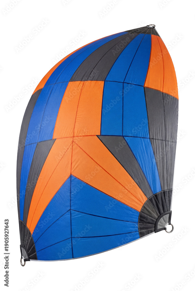 Obraz premium Asymmetric spinnaker with bold graphics.