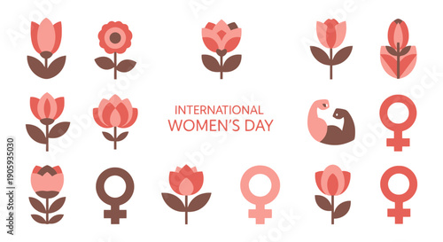 International women's day icons