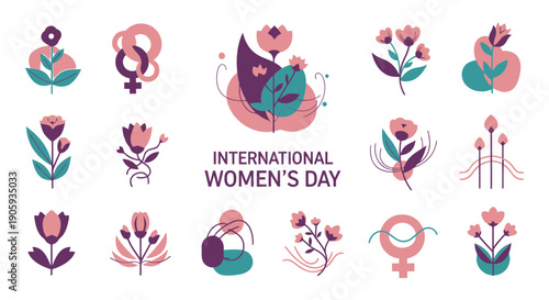 International women's day symbols
