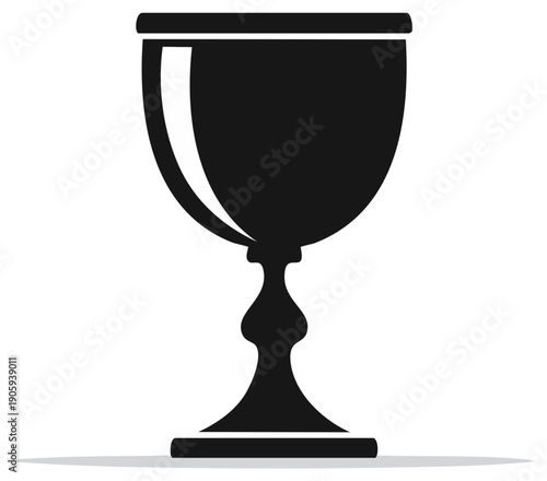 Elegant chalice silhouette representing celebration and ancient traditions