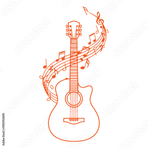 Band Instruments Vector Set, Musical Instruments Collection, Orchestra Band Music Tools, Brass Woodwind Drum Guitar, Flat Illustration Clipart, Isolated on White Background, Music Instrument Bundle