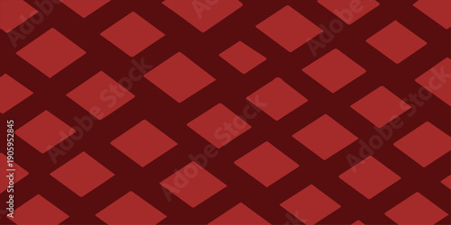 Red white and black seamless geometric pattern with vintage diamond shapes and plaid textile textures for retro vector wallpaper design