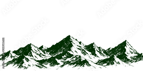 A festive winter illustration featuring green fir tree branches and a Christmas tree vector set against a snowy pine forest landscape for a holiday celebration card design