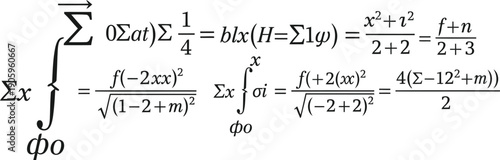 Mathematical expression involving summations, integrals, and special functions