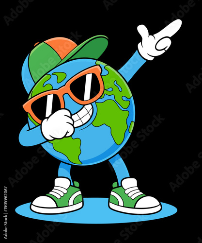 Funny dabbing earth shirt for kids teens adults Earth Day