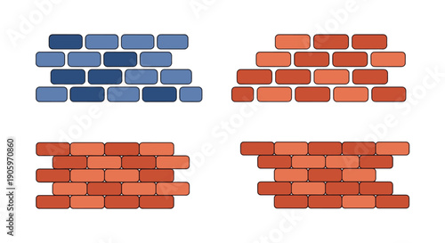 Brick Wall Line art color