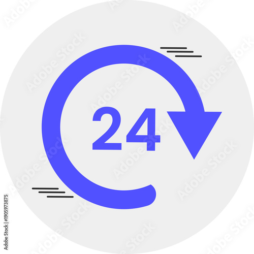 24 Hour Service Icon