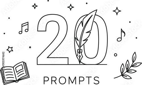Celebrating twenty creative writing or brainstorming prompts for inspiration