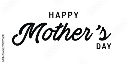 Happy mother's day greeting card or poster design