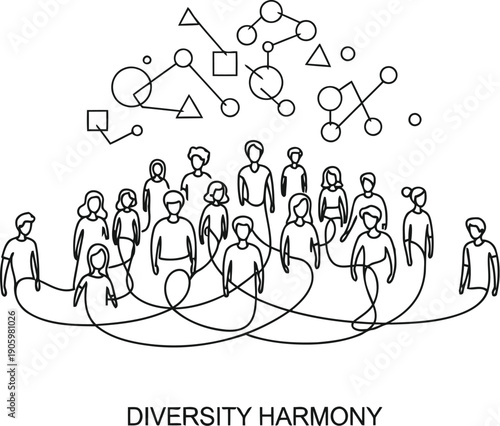 Ancient depiction of a bustling roman city with aqueduct and crowd of citizens