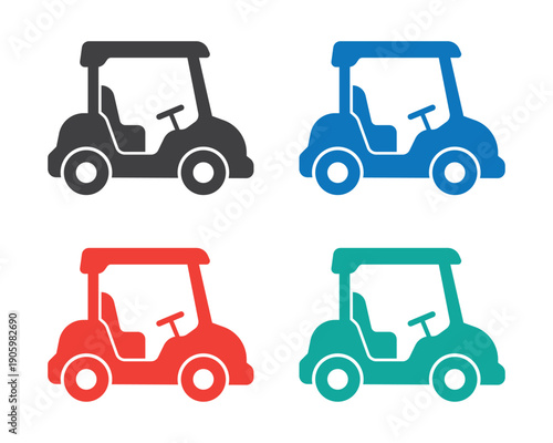 golf cart car icon