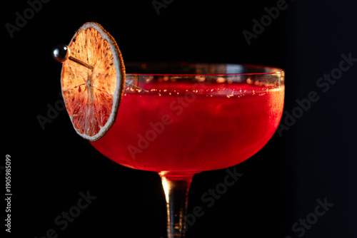 Beautiful texture on a cosmopolitan using reg edible glitter and and a dehydrated lime wheel