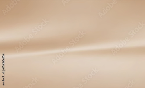 Beige Satin Fabric Smooth Folded Texture Closeup.