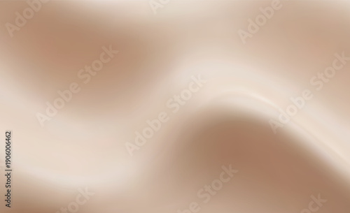 Soft Beige Silk Fabric Folds Closeup Texture.