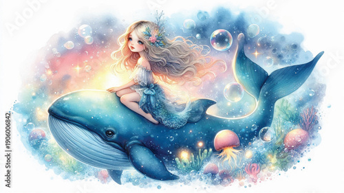 mermaid in the sea