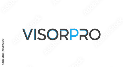Visorpro company logo design on white background.