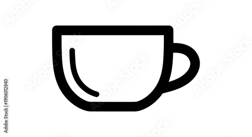Simple coffee cup icon design